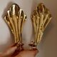 Pair of vintage Swedish brass sconces by Arvika
