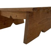 Vintage brutalist footstool minimalist design