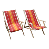 Pair of sunbeds
