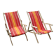 Pair of sunbeds