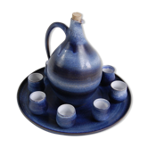 Ceramic liqueur service by Bernadette Sepulchre - Belgium