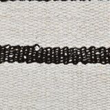 White Black Modern Striped Vintage Runner Rug, 68x276Cm