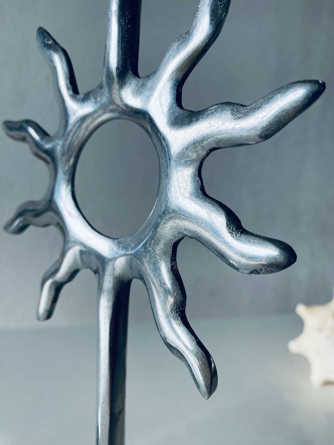 Pair of sun candle holders