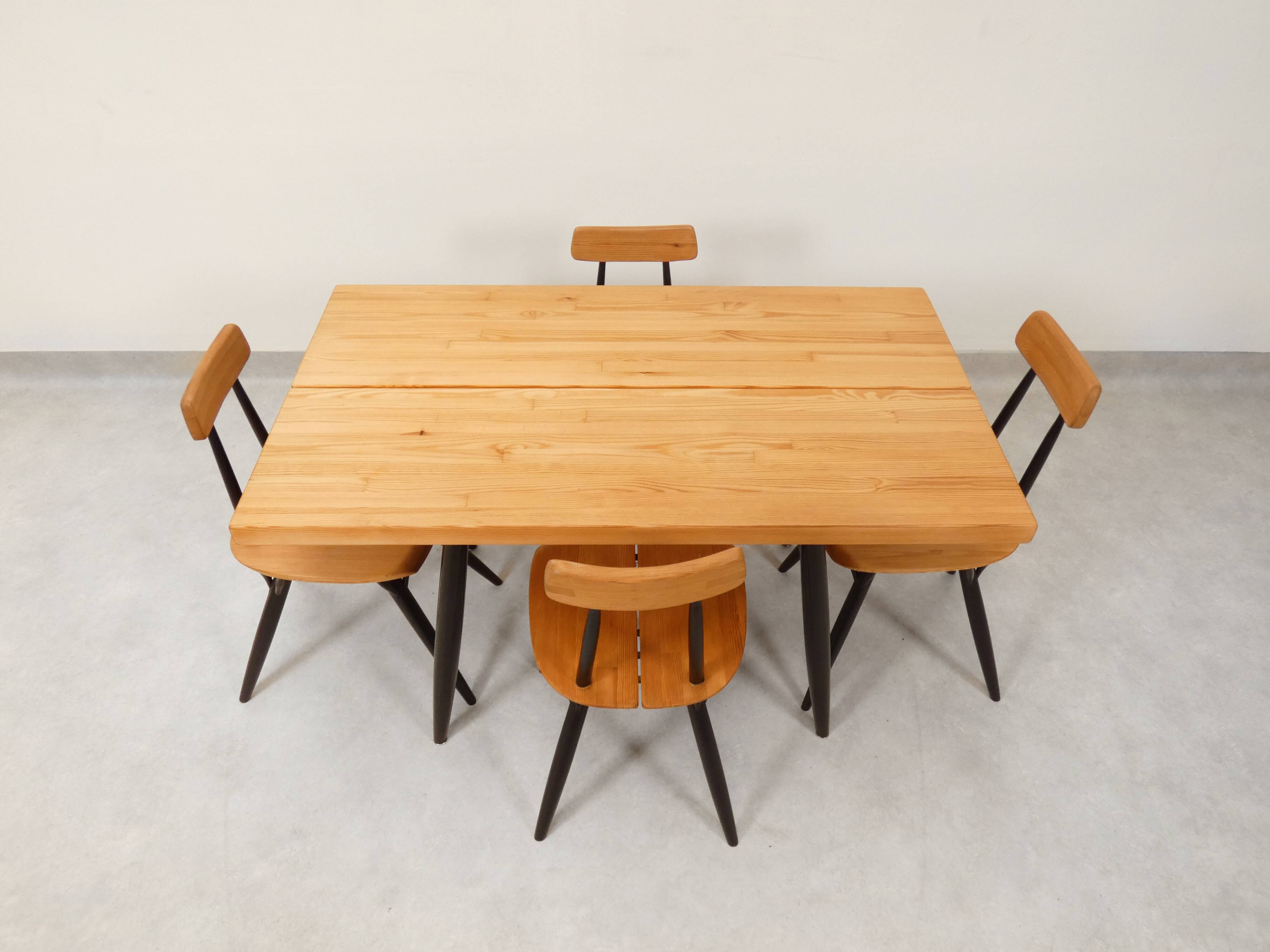 Ilmari Tapiovaara “Pirkka” dining set for Laakan Puu Finland