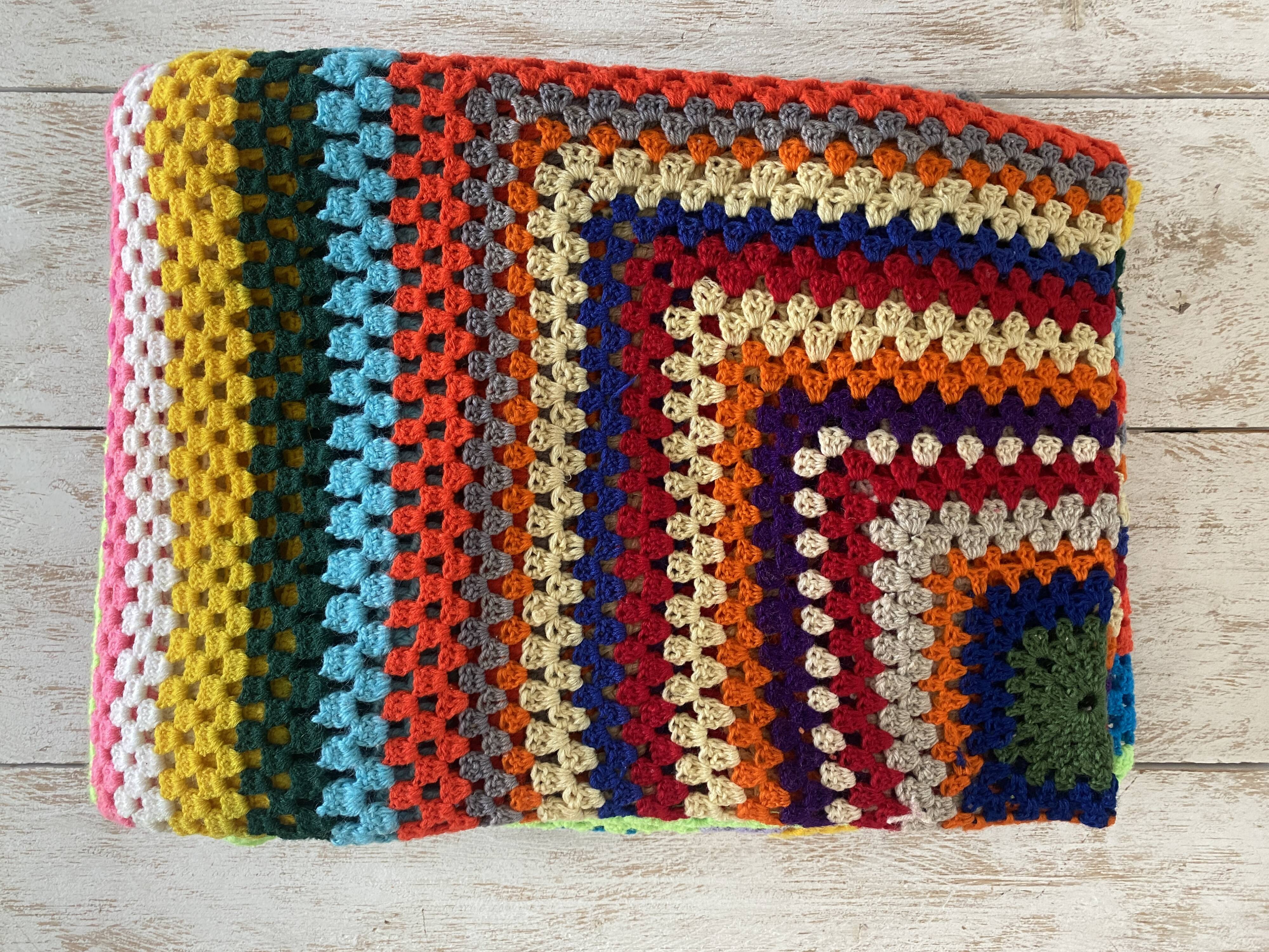 Grand plaid, jeté de lit - Vintage - Synthétique - 200x240cm