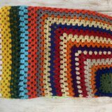 Grand plaid, jeté de lit - Vintage - Synthétique - 200x240cm