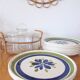 8 plates Sarreguemines and Digoin model "Karine"