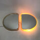 Pair of illuminated wall mirrors, 60s/70s