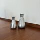 Duo vintage de vases chrome 1970
