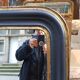 Miroir Louis-Philippe noir et or vers 1860 105cm x 76cm