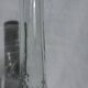 Glass bottle carafe with pineapple diamond tip decoration