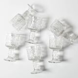 Set of 6 Ravenhead Siesta Bark Shot Glasses 6 cl / United Kingdom / 1970s
