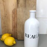 "Beaujolais" white ceramic bottle