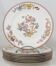 Minton Cuckoo, Coucou, 8 hand-painted porcelain dinner plates, 26 cm.