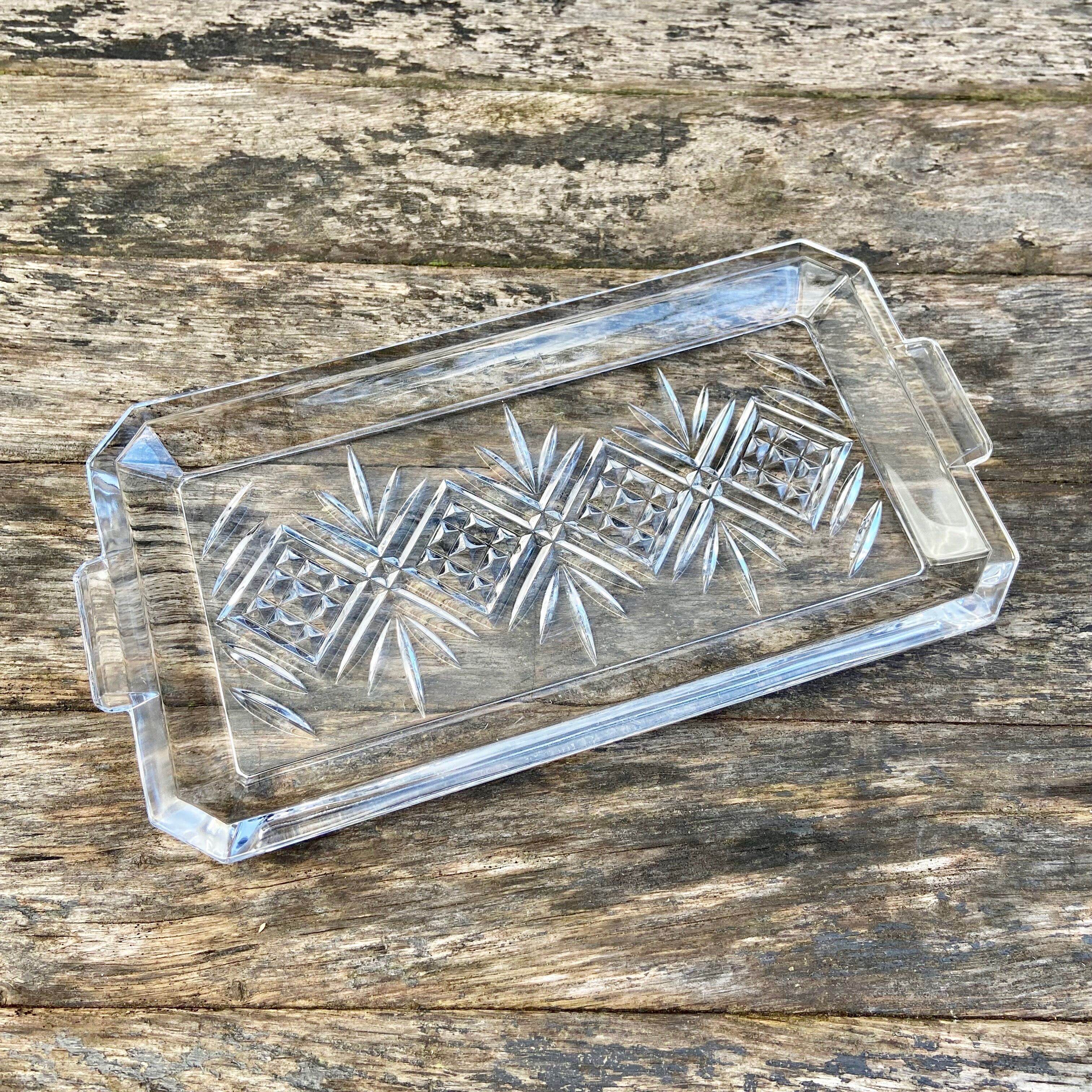 Cut glass dish