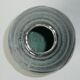 Art Deco platinum enamelled ceramic ovoid vase