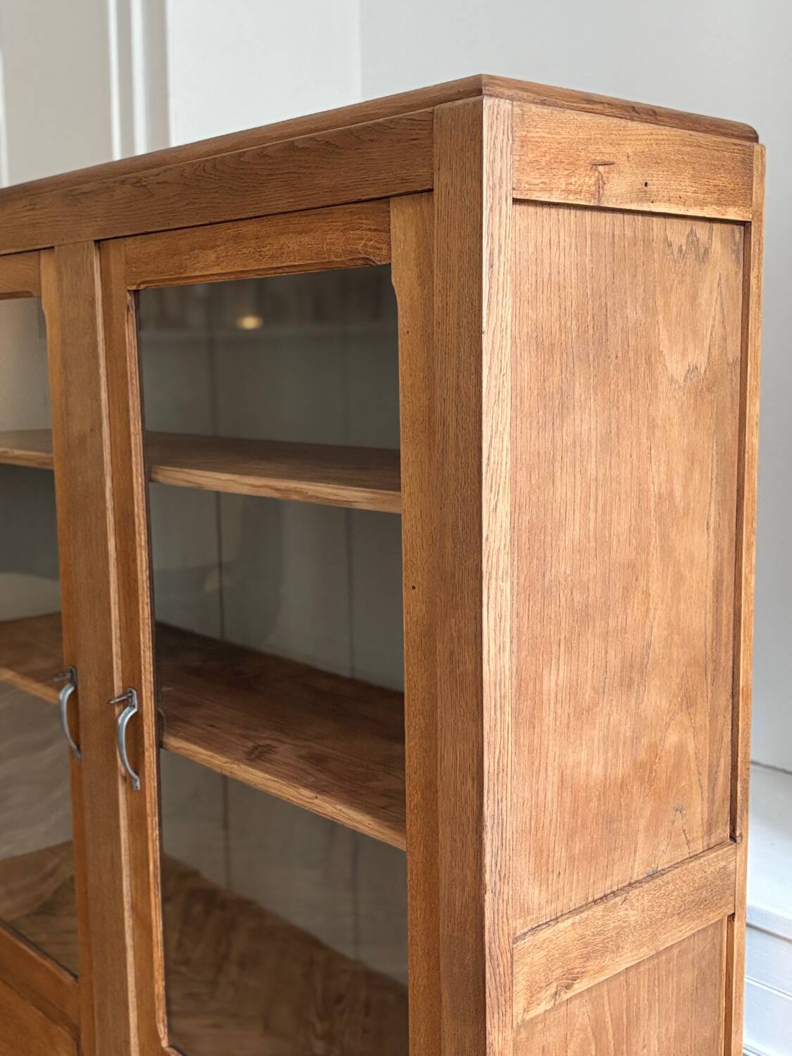 Vintage glass-fronted cabinet (restored)