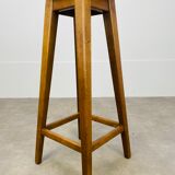 Solid wood oak bar stool