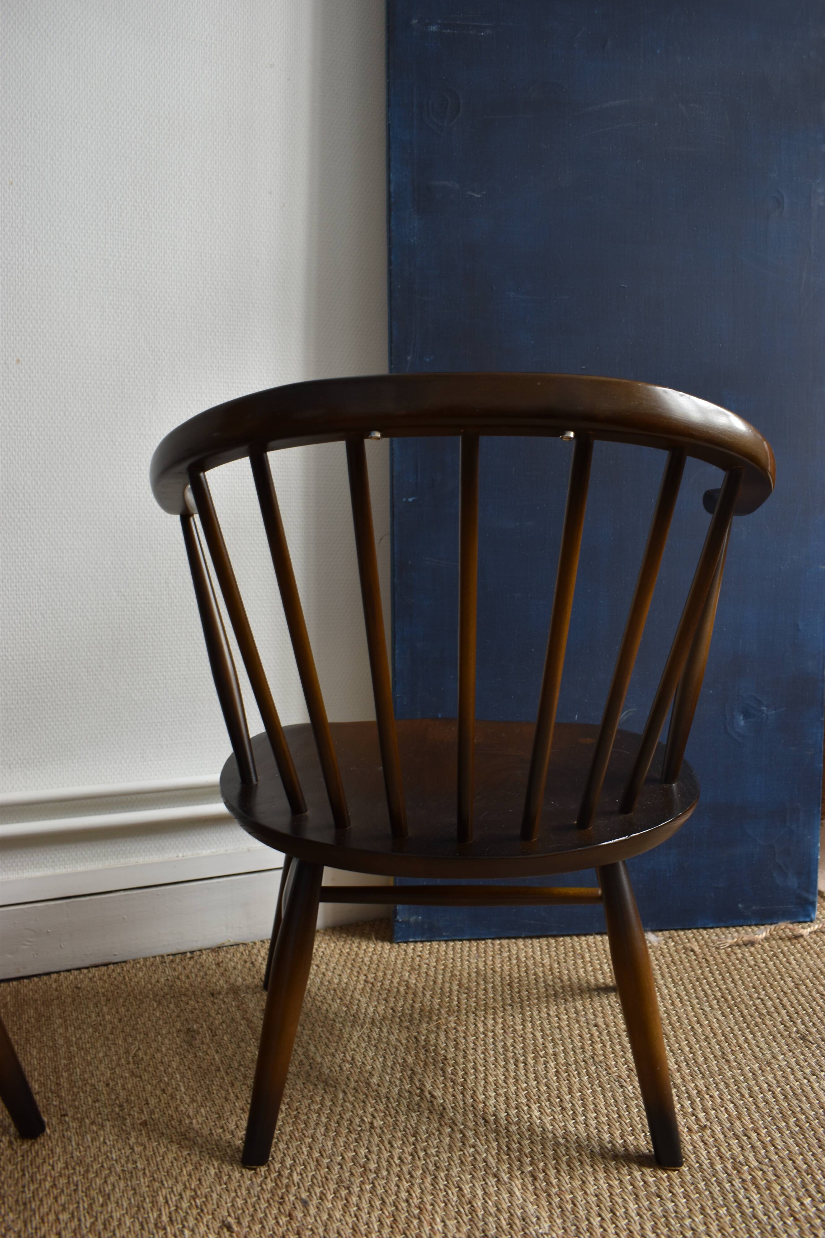 Vintage Ercol Buckingham armchairs
