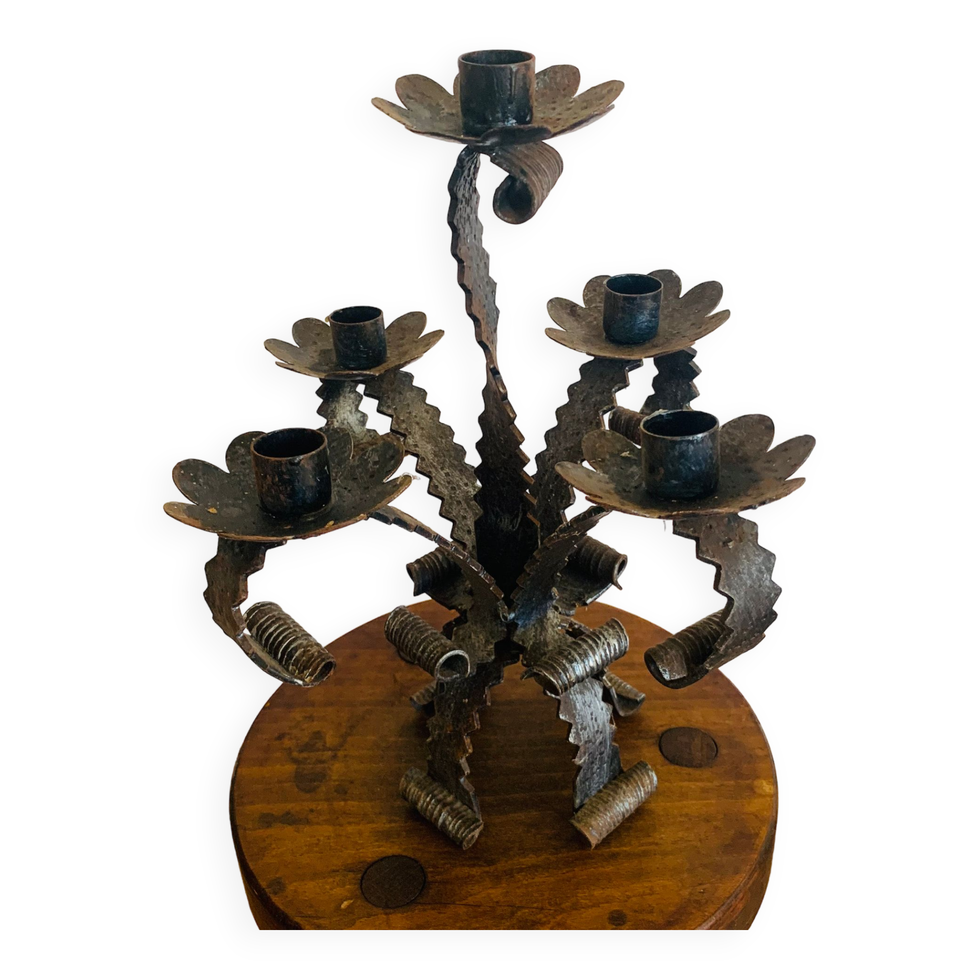 Wrought iron chandelier