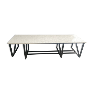 Dining table for 8 people with marble top