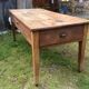 Farm table in cherry tree of the country of Redon with spindle feet.
