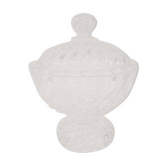 Bonbonnière en cristal de baccarat modèle bambou