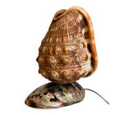 Lampe veilleuse coquillage vintage 1960