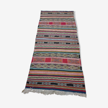 Tapis berbère multicolores en laine 102x215cm