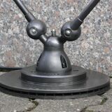 Double Industrial Graphite Floor Lamp 8-arm Jieldé by Jean Louis Domecq France 1960