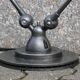 Double Industrial Graphite Floor Lamp 8-arm Jieldé by Jean Louis Domecq France 1960