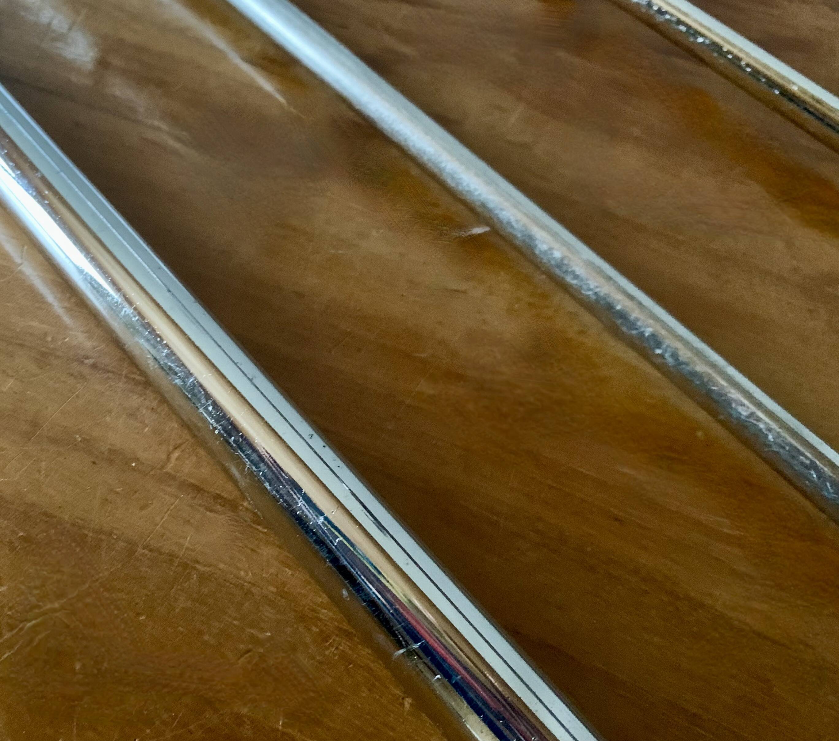 Bauhaus wall coat rack in chrome metal