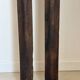 Pair of vintage wooden skis 184cm