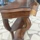 Late 19th century walnut console table