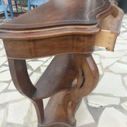 Late 19th century walnut console table