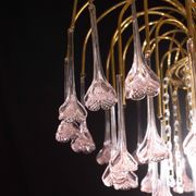 Meryl Streep, Pink Murano pendant Flowers Chandelier, 1970s