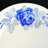 3 flat plates Badonviller model rose no Digoin