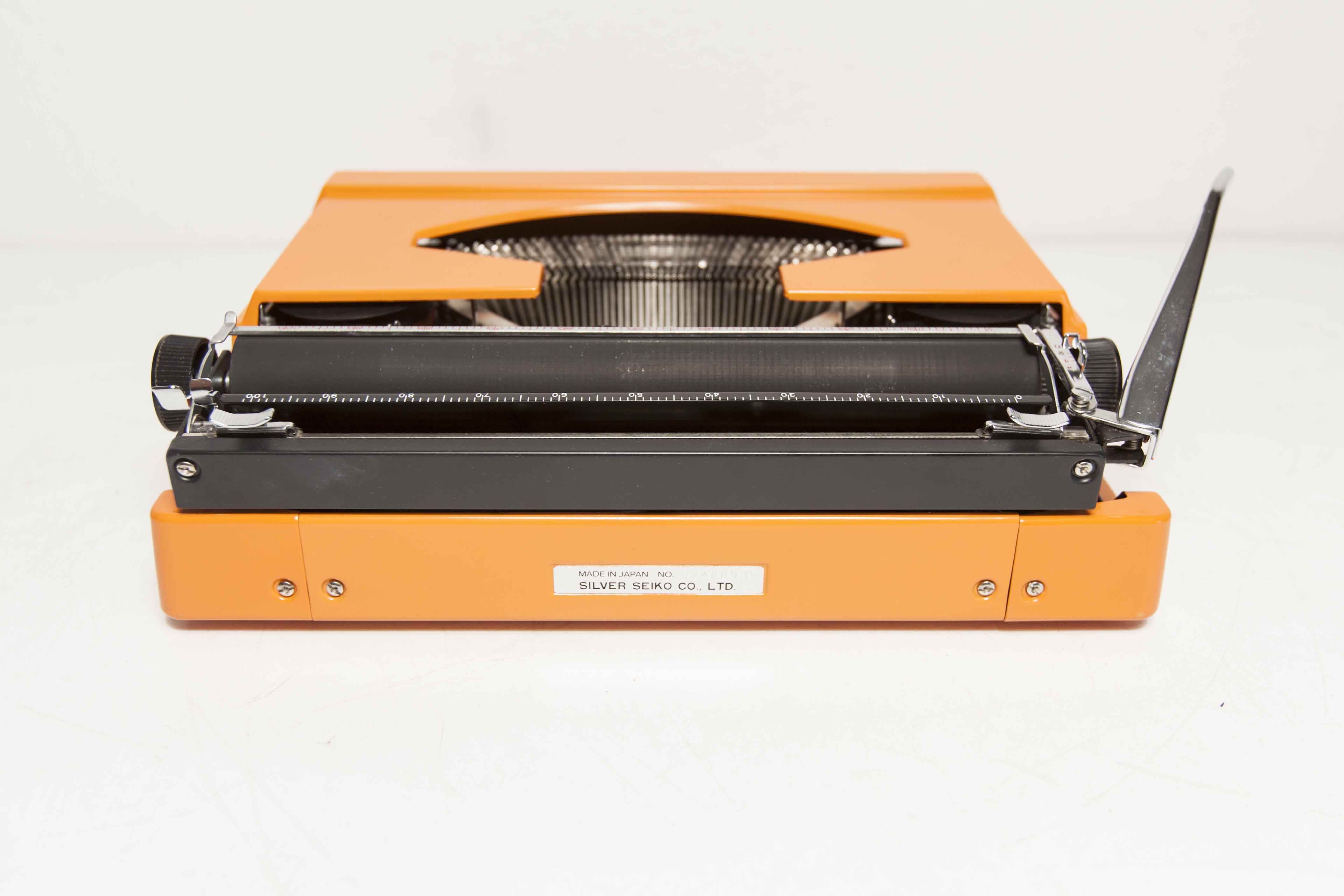 Revised Orange Silver Reed 100 Typewriter and New Ribbon 1977
