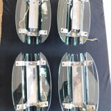 4 vintage italian design veca wall lamps