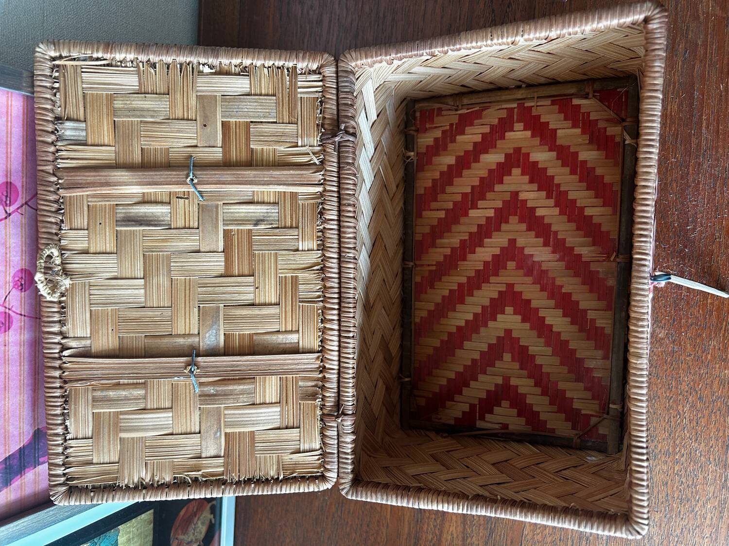 Vintage wickerwork box