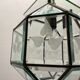 Etched Glass Light Pendant 1950’s