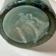 Teal Scavo Glass Bottle Vase attr. to Gino Cenedese, Italy