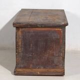 Ancien coffre en bois massif doré daté de 1846 #86