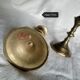 Set of 4 brass candle holders