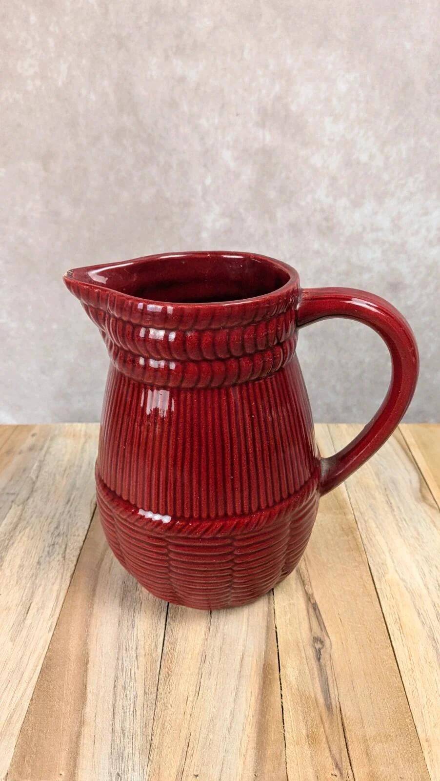 Antique Saint-Clément red pitcher