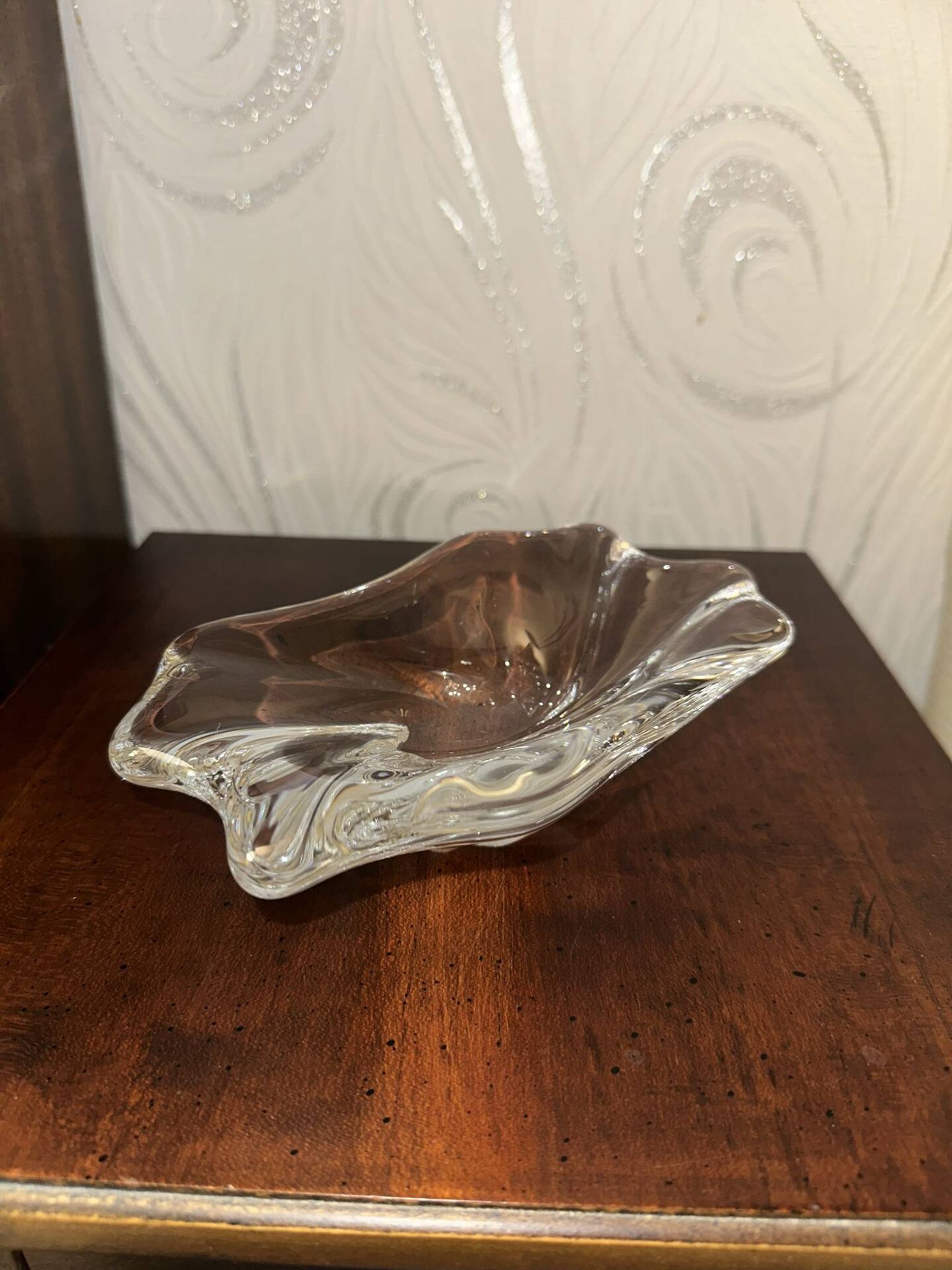Vide poche en cristal de Baccarat moulé
