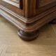 Antique wooden chest of drawers with three drawers.