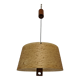 Danish teak and fiberglass pendant lamp from the 50s/60s