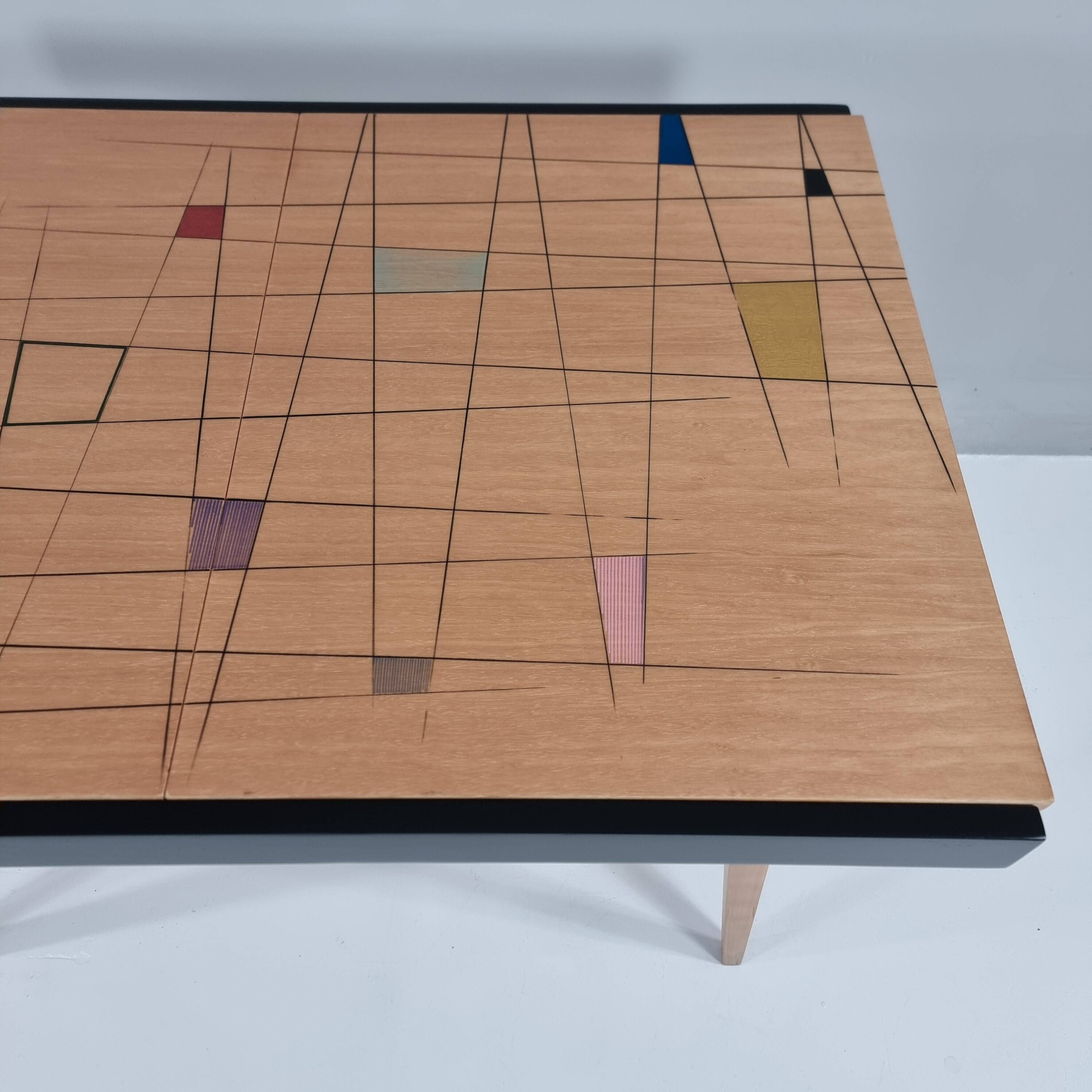 Table vintage en frêne, années 1970