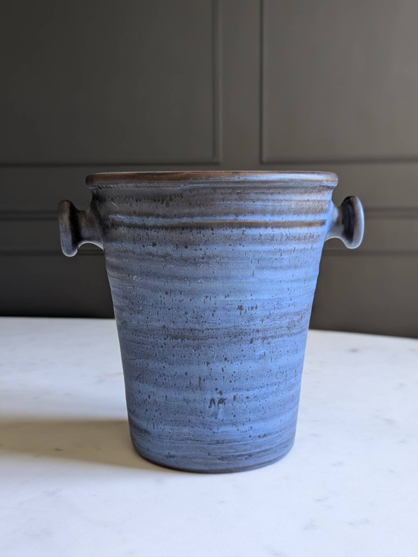 Champagne bucket/vintage cooler signed Ludovic Salins.